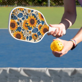 Levendige Zonnebloemen Patroon - Zonnebloem Splend Pickleball Paddle