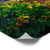 Levendige zonsondergang boven de oceaan poster (Hoek)