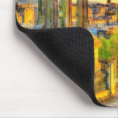 Levendige zonsondergang boven Edinburgh, Schotland Muismat (Hoek)