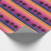 Levendige zonsondergang & palmbomen inpakpapier (Hoek)