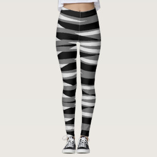 Levendige zwart-wit klassieker "Ratti_Creative_Art Leggings