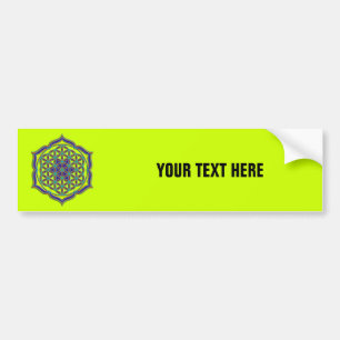 Levenflank / Blume des lebens - Lotus Contour Bumpersticker