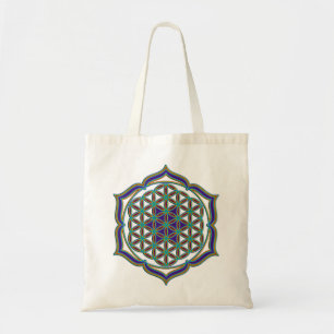 Levenflank / Blume des lebens - Lotus Contour Tote Bag