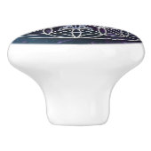 Levenflank / Blume des lebens - metatron Cube Keramische Knop (Zijkant)