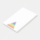 Levenflank / Blume des lebens - piramide chakra Post-it® Notes (Schuin)