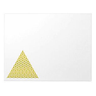 Levenflank / Blume des lebens - piramidegoud Notitieblok