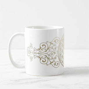 Levenflank / Blume des lebens - vintage IX Koffiemok