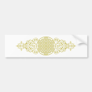 Levenflank / Blume des lebens - vintage XII Bumpersticker