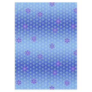 Levenflens - naadloos stempel - blauw tafelkleed