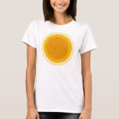 Levengele zonnige bloem t-shirt (Voorkant)