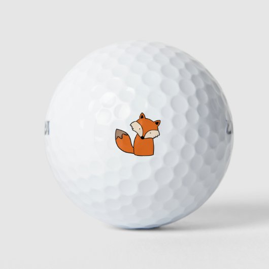Levenrode vos golfballen (Voorkant)