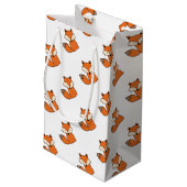 Levenrode vos klein cadeauzakje (Achterkant Gekanteld)