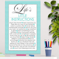 Levens Kleine Instructies Aqua Blauwe