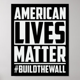 Levens Probleem #buildthewall Trump USA 2020 Desig Poster