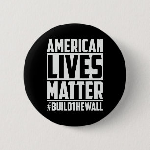 Levens Probleem #buildthewall Trump USA 2020 Desig Ronde Button 5,7 Cm