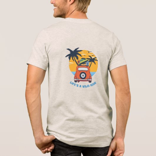 Levens wilde rit Tri-Blend shirt (Achterkant)