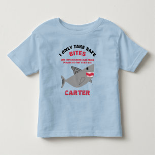 Levensbedreigend voedsel Alert Shark Shirt