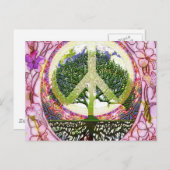 Levensbedreigende levensboom briefkaart (Voorkant / Achterkant)