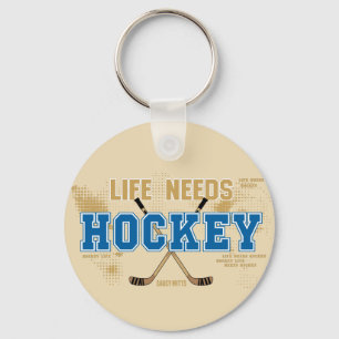 Levensbehoeften Hockey Sleutelhanger