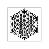 Levensbloem / Blume des Lebens - Lotus II Rubberstempel (Afrduk)