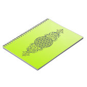 Levensbloem -  siergoud notitieboek (Linkerzijde)