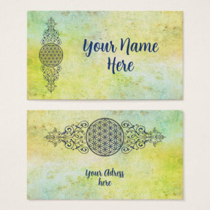 Levensbloem -  siergoud visitekaartje