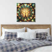 Levensboom 1 canvas afdruk (Insitu (Slaapkamer))