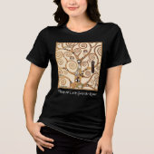 Levensboom Abstract Gustav Klimt T-shirt (Voorkant)