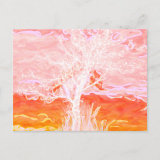 Levensboom - Abstracte vreedzame boom Briefkaart
