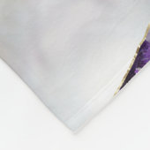 Levensboom - Amethyst en Butterflies Fleece Deken (Hoek)