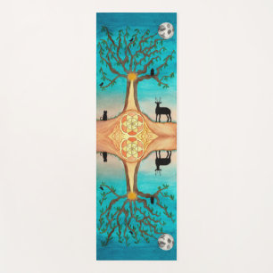 Levensboom Aquarel Yogamat