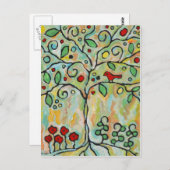 levensboom briefkaart (Voorkant / Achterkant)