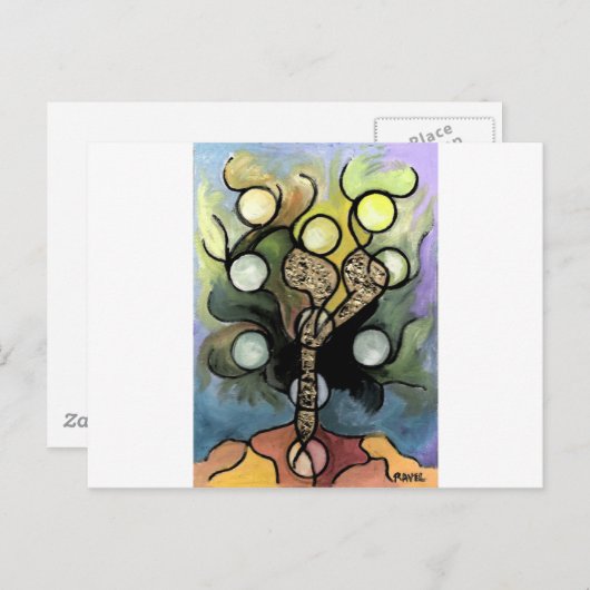 Levensboom Briefkaart (Voorkant / Achterkant)