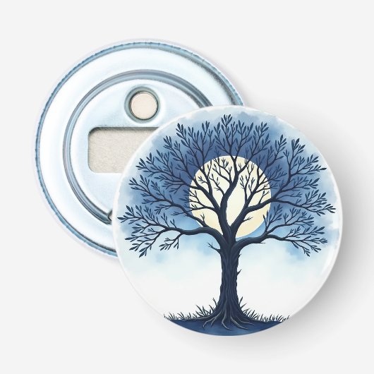 Levensboom Button Flesopener (Voorkant)