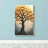 Levensboom Canvas Afdruk (Insitu (Houten vloer))