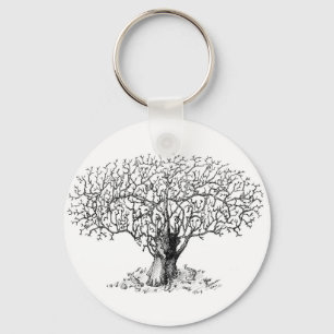 Levensboom - dieren sleutelhanger