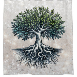 Levensboom Douchegordijn