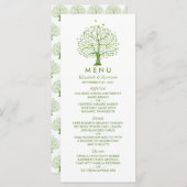 Levensboom, Elegant Trouwmenu Menu (Voorkant / Achterkant)