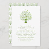 Levensboom, Elegant Wedding Kaart (Voorkant / Achterkant)