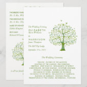 Levensboom, Elegante Trouw Programma (Voorkant / Achterkant)