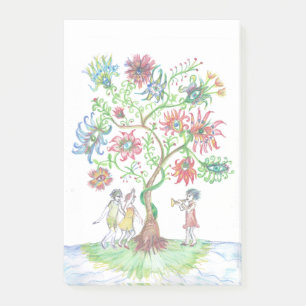 Levensboom en dansers post-it® notes
