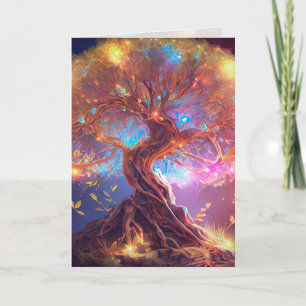 Levensboom en Liefde Grafische Kunstkaart Kaart