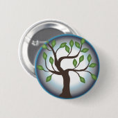 Levensboom en maan ronde button 5,7 cm (Voorkant /achterkant)