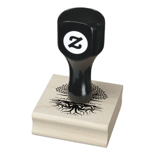 Levensboom Ex libris Rubberstempel (Stempel)