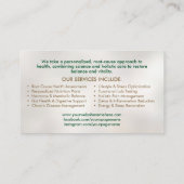 Levensboom - Functional Medicine Visitekaartje (Achterkant)