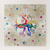 Levensboom - Gemstone Mineral Rainbow Swirl Legpuzzel (Horizontaal)