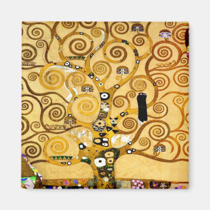 Levensboom Gustav Klimt Nouveau Magneet