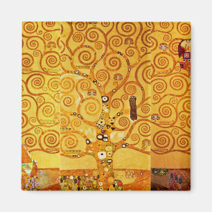 Levensboom Gustav Klimt Nouveau Magneet