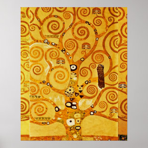 Levensboom Gustav Klimt Nouveau Poster