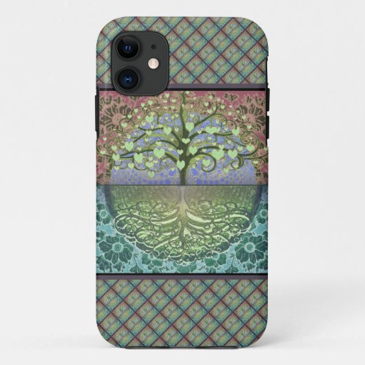 Levensboom Harten en Liefde Case-Mate iPhone Case (Achterkant)